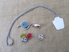 (image for) 4Sets DIY Plain Necklace Keyring Jewellery Making W/Beads