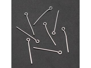 250Gram Silver Plated Eye Pins Jewelry Finding 36mm