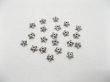 (image for) 1000 Antique Pewter Silver Star 7mm Bead Caps