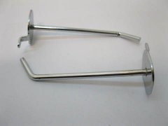 50 Metal Apple Slatwall Mesh Hooks 9.5cm