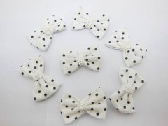 195Pcs White Dotted Bowknot Bow Tie Decorative Embellishments 195Pcs White Dotted Bowknot Bow Tie Decorative Embellishments