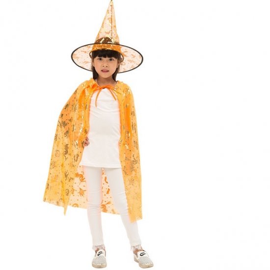 5X Halloween Costumes Witch Wizard Cloak for Kids Mixed - Click Image to Close