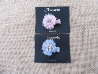 1Pc Lovely Girl's Flower Duckclip Hair Clips New (image for) 1Pc Lovely Girl's Flower Duckclip Hair Clips New