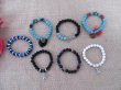 (image for) 12Pcs Elastic Gemstone Beaded Bracelets 6cm Dia.Assorted