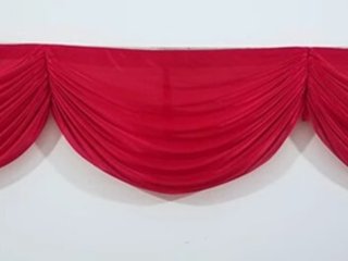 1Pc Red Wine 3M Tassel Swag Drape Stage Wedding Background
