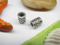 50pcs Metal Barrel Beads yw-ac-mb79