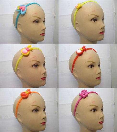 48Pcs Cute Hairband Hair Bands for Girls Mixed Color - Click Image to Close