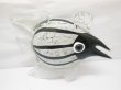 1X Black & White Handmade Art Glass Fish Figurine Ornament (image for) 1X Black & White Handmade Art Glass Fish Figurine Ornament