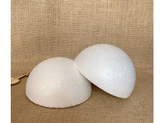 (image for) 10Pcs Semi Circle Polystyrene Foam Ball Decoration Craft for DIY