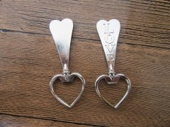 (image for) 9X Stainless Steel Love Heart Shape Bottle Opener Bridal Shower