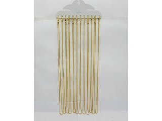 5Sheet X 12 Golden Color Box Chain Necklace 50cm long