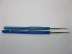 (image for) 50Pcs Blue Crochet Hook Needle Knitting Hook 1.0