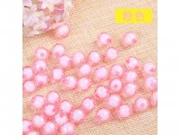 500g (1950pcs) Faceted Round Acrylic Loose Beads 8mm Pink