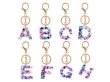 (image for) 6Pcs Personalized Letter Keychain for Bag Acrylic Pendant Key