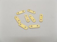 1000 Golden Spacer Bars 2 Hole 11mm Connector Jewellery Finding