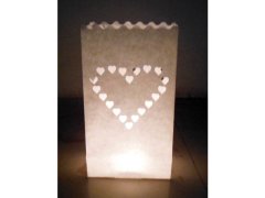 (image for) 10X Heart Candle Bag Lantern Bags Wedding Party Favor