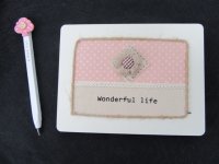 1X Girl's Message Note Memo Pad Notebooks Pen Set