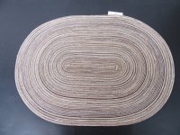 1Pack x 4Pcs Oval Non Slip Carpet Rug Mat