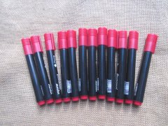 (image for) 4x12 Brilliant Red Fine Tip Permanent Marker/Senior Mark Pens