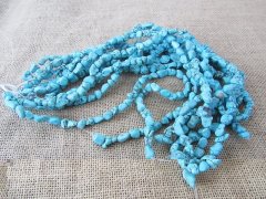 (image for) 10Strands X 43Pcs Turquoise Beads Chips Gemstone Beads