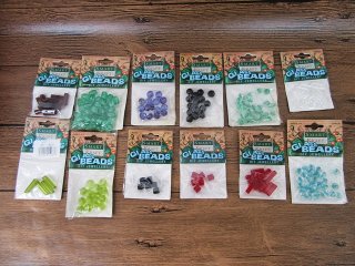 12Packets Glass Beads Jewellery Finding Assorted Retail Package
