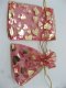 100X Red Drawstring Jewelry Gift Pouches 9x12cm