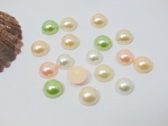 (image for) 950Pcs Semi-Circle Simulated Pearl Bead Flatback Mixed Color