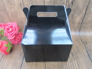 (image for) 15Pcs Black Paper Cake Gift Bomboniere Boxes Wedding Favour