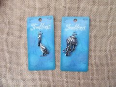 (image for) 12Pcs Toucans Jellyfish Pendant Charm Craft Jewellery Making