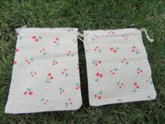 50 Cherry Hemp Drawstring Jewelry Gift Pouches 17.8x12.5cm 50 Cherry Hemp Drawstring Jewelry Gift Pouches 17.8x12.5cm