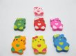 (image for) 200 Cute Cat Wooden Beads Mixed Color Bulk