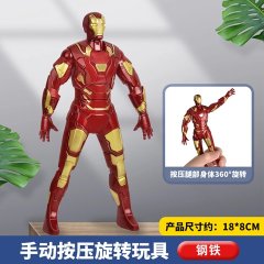 (image for) 3Pcs New 18cm Doll Model Avengers Superhero Action Figure Hulk Captain America Iron Man Toy