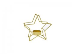 1Pc Minimalist Creative Desktop Gold Star Tealight Candle Holder
