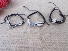 50Pcs Drawsting Black Natural Shells Bracelets Wholesale 50Pcs Drawsting Black Natural Shells Bracelets Wholesale