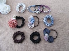(image for) 1Pc New Elastic Hair Ties Hair Bands Scrunchies 6-7cm Dia.