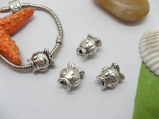 20pcs Tibetan Silver Fish Beads European Design Yw-pa-mb18
