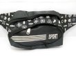 (image for) 4Pcs Black Back Waist Bags Waist Pouch Bum Bags - White