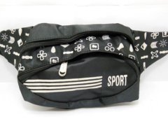 (image for) 4Pcs Black Back Waist Bags Waist Pouch Bum Bags - White