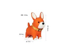 (image for) 1Pc Bulldog Figurine Dog Sculpture Gift for Dog Lovers Home Decoration 18.5cm High