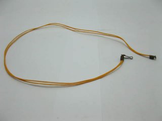 95 Orange 2-String Waxen Strings For Necklace Bronze Clasp
