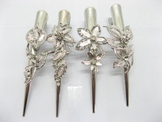 1 Assorted Metal Oxhorn Hair Clip Base Finding (image for) 1 Assorted Metal Oxhorn Hair Clip Base Finding