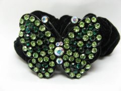 (image for) 1Pc Chic Designer Hair Clips,Rhinestone Floral Clip
