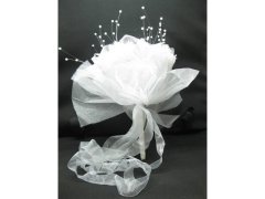 (image for) 1X New Artificial Wedding Bridal Organza Bouquet