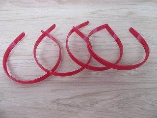 1Pc Red Headbands Hair Clips Craft for DIY 12MM