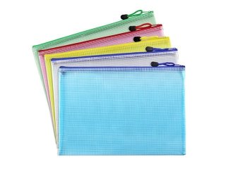 (image for) 16Pcs A4 File Folder Documents Organizer Pouch Zipper Bag School