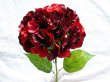 (image for) 1X Dark Red Hydrangea Stem Wedding Flower Favor