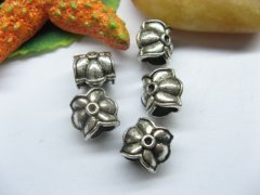 (image for) 20pcs Tibetan Silver Beautiful Flower Barrel Beads European