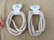 (image for) 2Pcs x 2.1Meter Twisted Natural Cotton Rope Craft DIY Basket