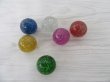 (image for) 100 Funny Shiny Glitter Rubber Bouncing Balls 30mm Dia.