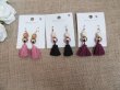 (image for) 12Pairs Leather Tassle Drop Earring Mixed Retail Package